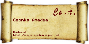 Csonka Amadea névjegykártya